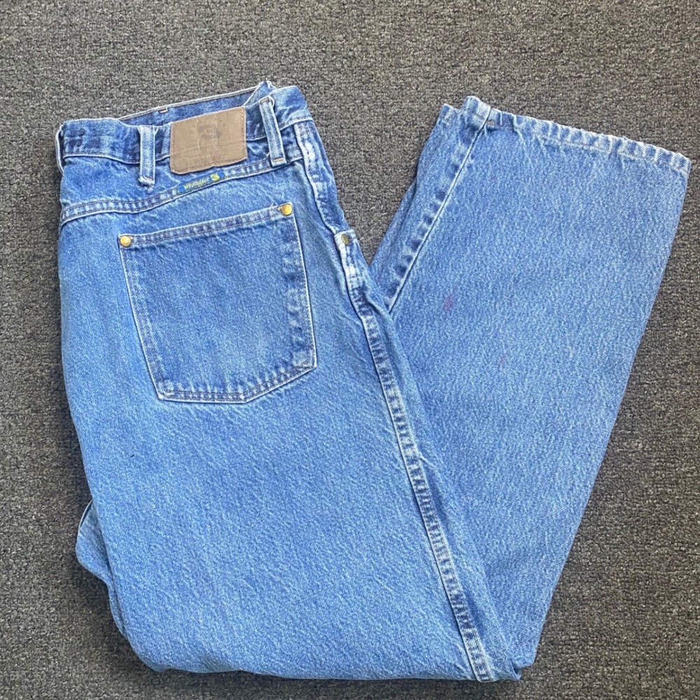 Wrangler Dale Earnhardt Legendary Denim Blue‎ Jeans Mens 38x32 Straight Leg Race